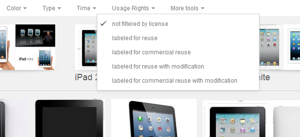 Пронађите правне слике на Гоогле-у с новим филтром ипад цц