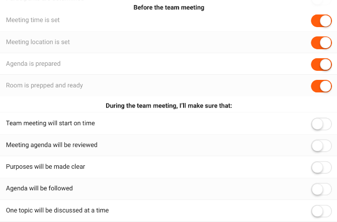 користите контролни списак тима МЕЕ да бисте осигурали ефикасан састанак