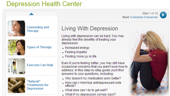веб странице за депресију