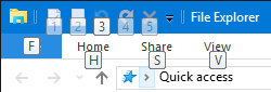 Пречице на тастатури за Виндовс 10 Филе Екплорер