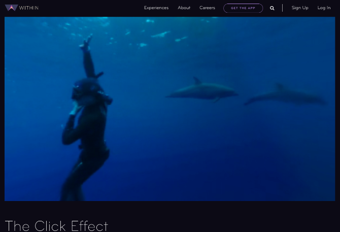 Зароните подводно да видите како делфини и китови комуницирају у Тхе Цлицк Еффецт-у, кратком филму о виртуелној стварности 